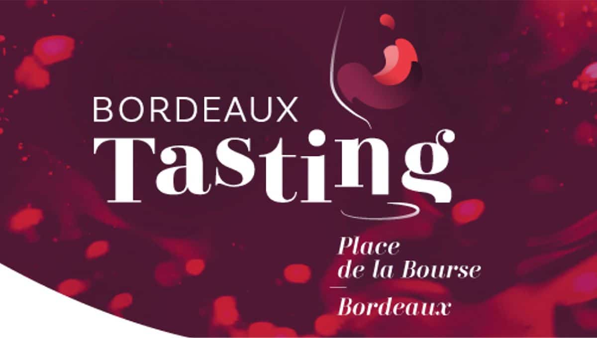 Affiche sombre de la grande degustation Bordeaux Tasting