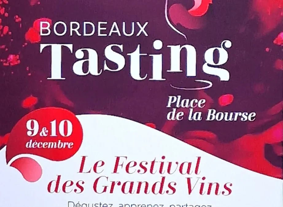 Décembre 2023 Terre de Vins Bordeaux Tasting